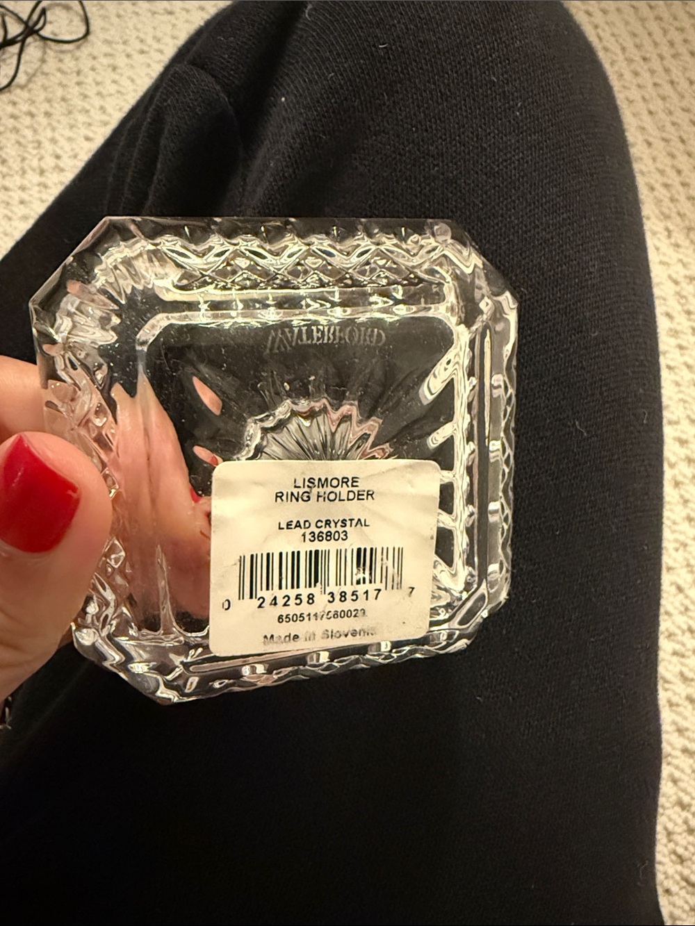 Waterford Lismore Clear Glass Ring Dish - Picture 4 of 5